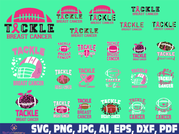 Download Tackle Breast Cancer, Cancer Fight Svg - Premium Bundle