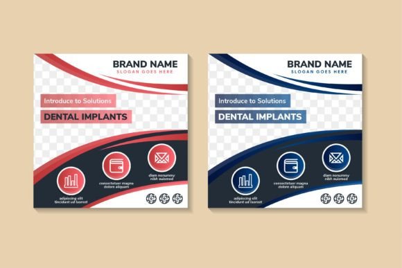 Download Dental Implants Square Banner - Banner Collection