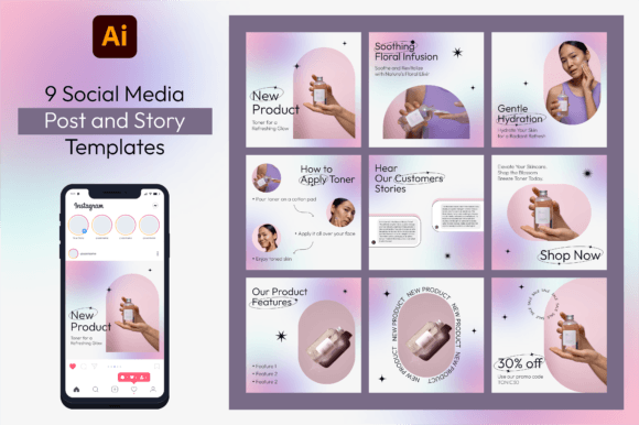 Download Social Media Post and Story Templates - Social media post Collection