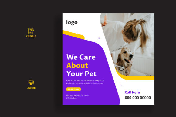 Download Pet Care Social Media Banner Template - Banner Collection