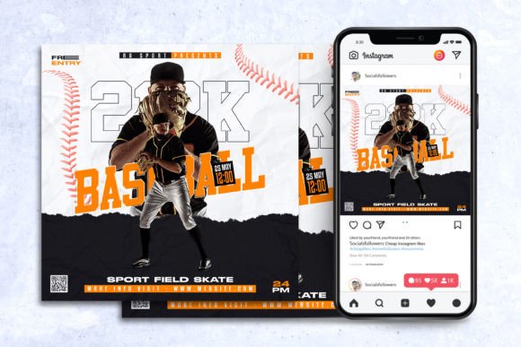 Download Baseball Match Day Social Media Post - Social media post Collection