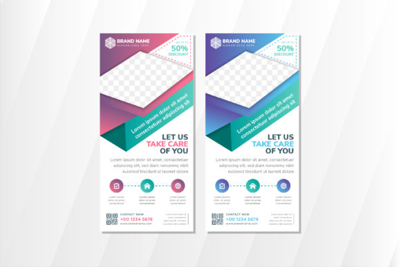 Download Care Vertical Banner Pastel Color - Banner Collection