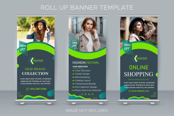 Download Fashion Brand Promotion Rollup Banner - Banner Collection