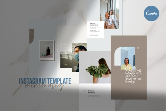 Download Canva Instagram Template - Minimaley - Canva instagram Collection