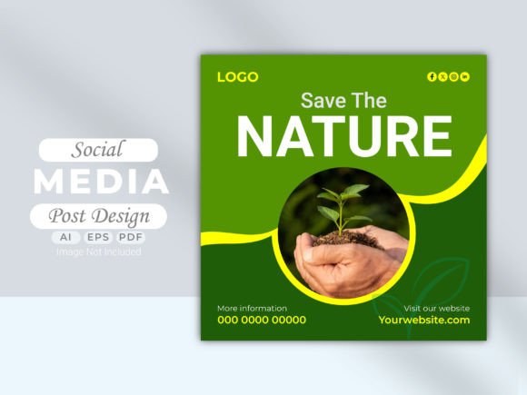 Download Saving Nature Social Media Post - Social media post Collection